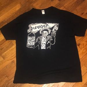 Disorder Anarcho Punk T Shirt XL